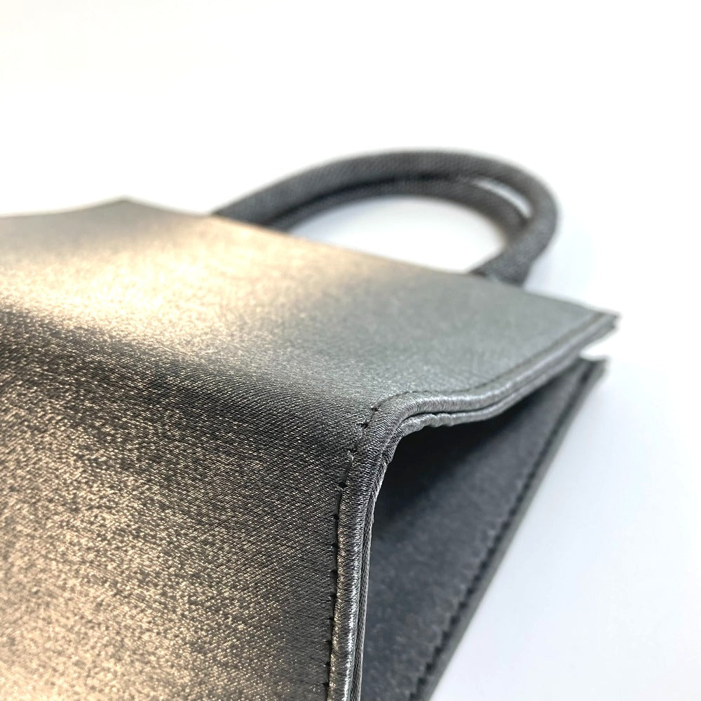GIVENCHY Handbag Nylon gray logo mini Women Used Authentic