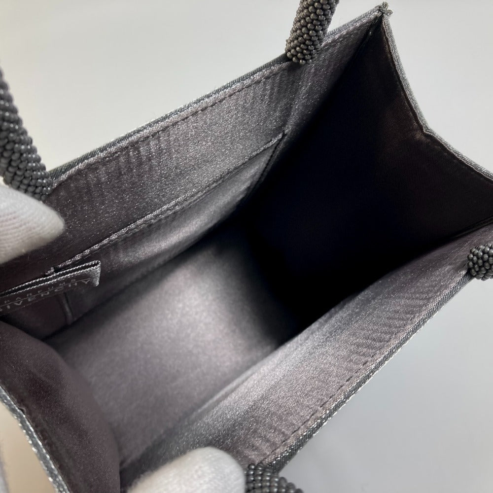 GIVENCHY Handbag Nylon gray logo mini Women Used Authentic