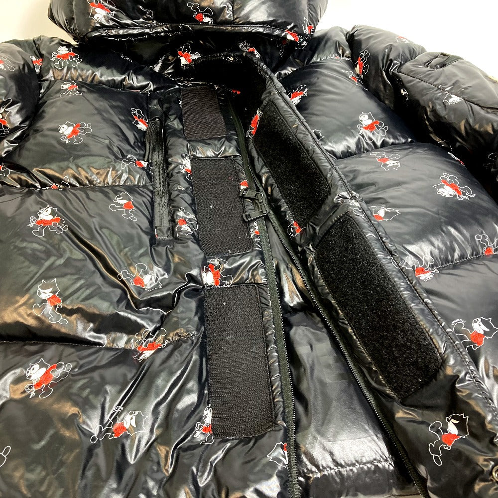 MONCLER Down jacket 1B57010 down black Felix the cat Ruin mens 3 Used Authentic