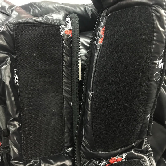 MONCLER Down jacket 1B57010 down black Felix the cat Ruin mens 3 Used Authentic