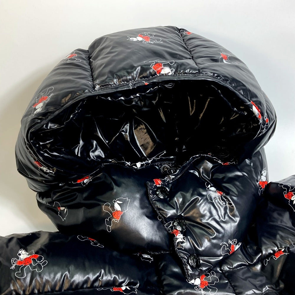 MONCLER Down jacket 1B57010 down black Felix the cat Ruin mens 3 Used Authentic