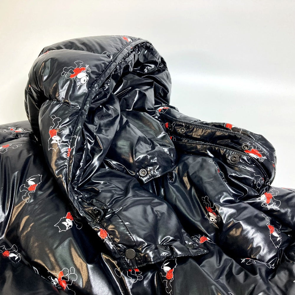 MONCLER Down jacket 1B57010 down black Felix the cat Ruin mens 3 Used Authentic