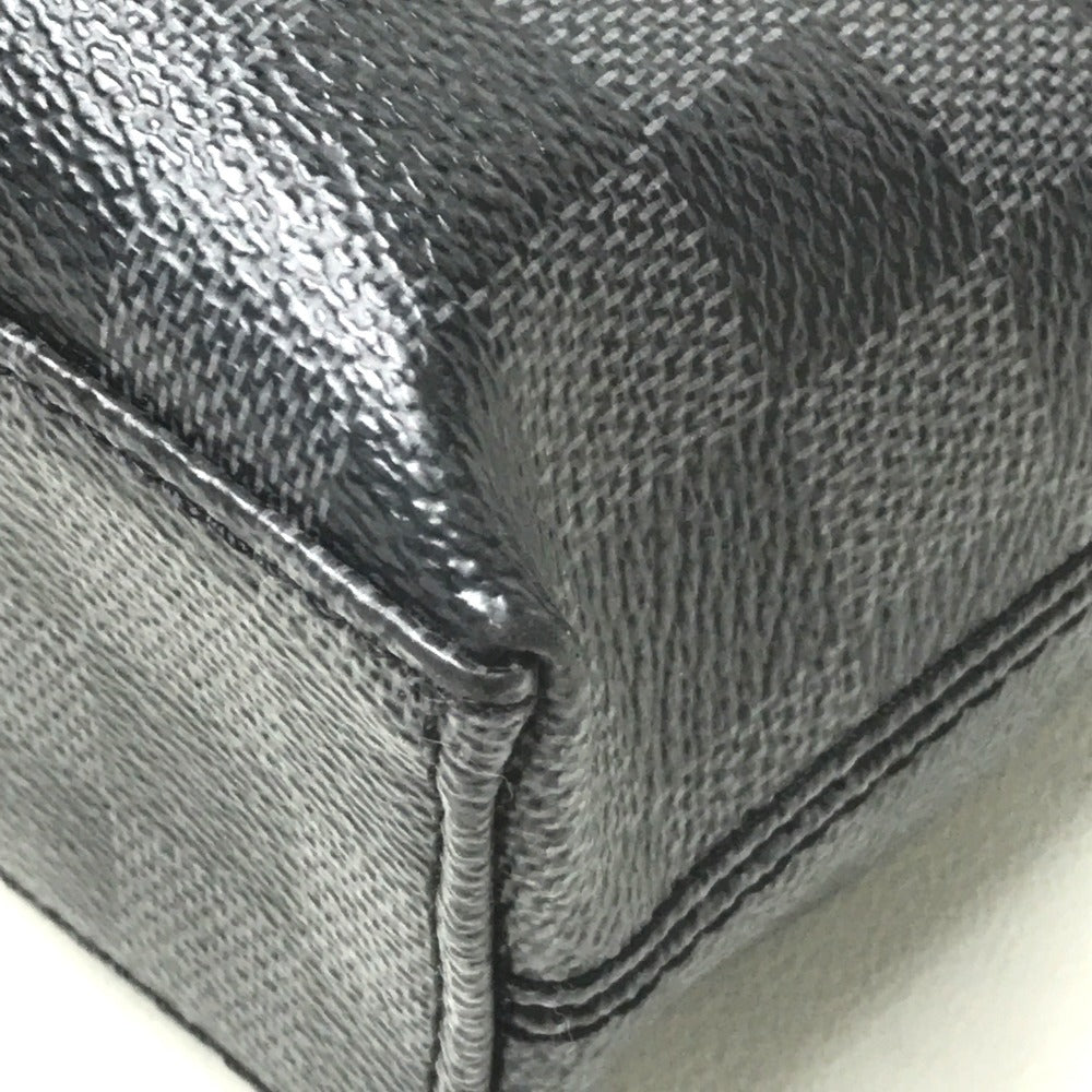 LOUIS VUITTON Business bag N48224 Damier Grafitto Canvas black Damier Graphite Porto Documan Jules mens Used Authentic