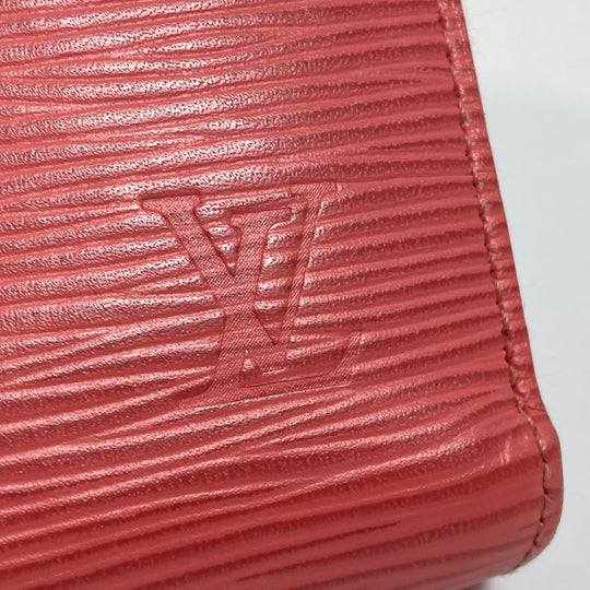 LOUIS VUITTON Long Wallet Purse M60663 Epi Leather pink Epi Zippy wallet Women Used Authentic