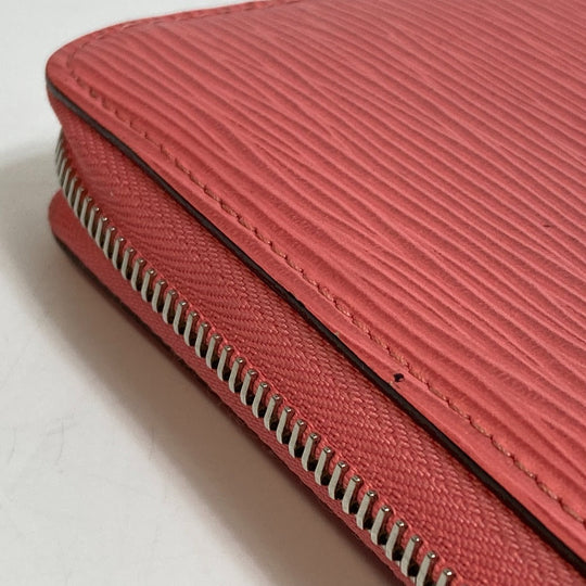 LOUIS VUITTON Long Wallet Purse M60663 Epi Leather pink Epi Zippy wallet Women Used Authentic