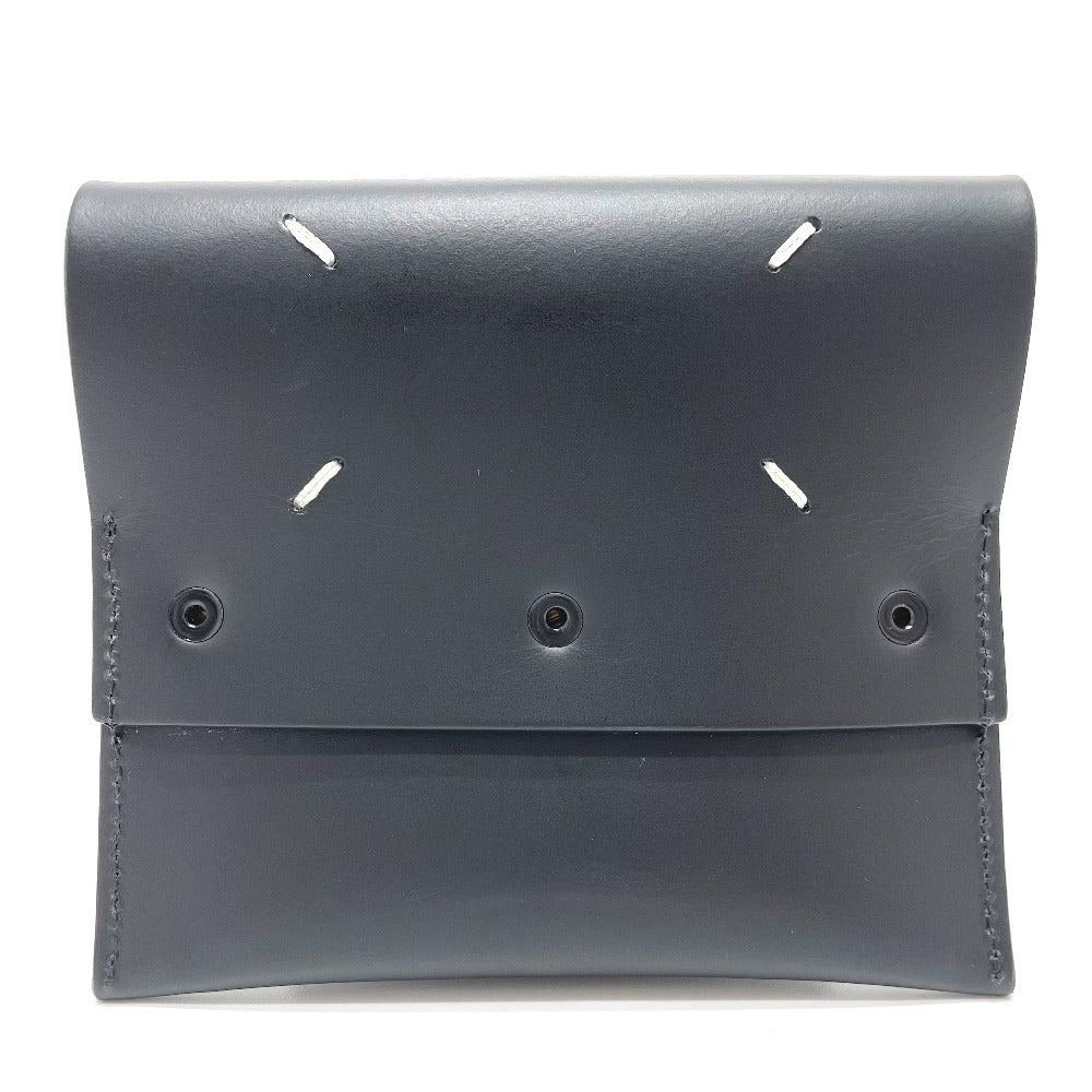 Maison Margiela Coin case leather black
