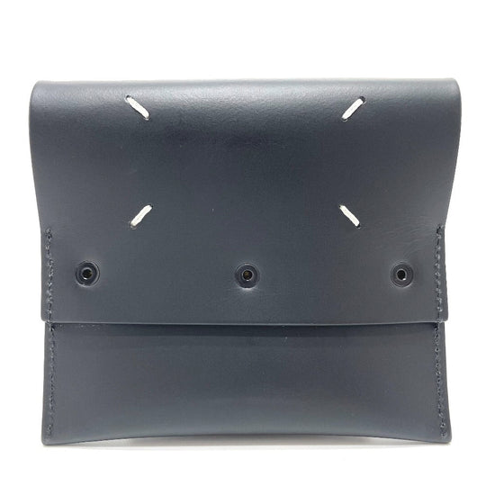 Maison Margiela Coin case leather black
