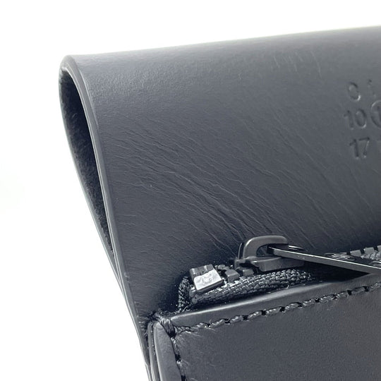 Maison Margiela Coin case leather black