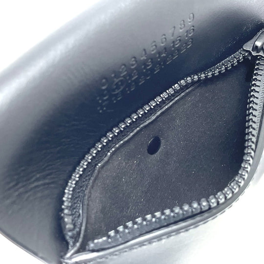 Maison Margiela Coin case leather black