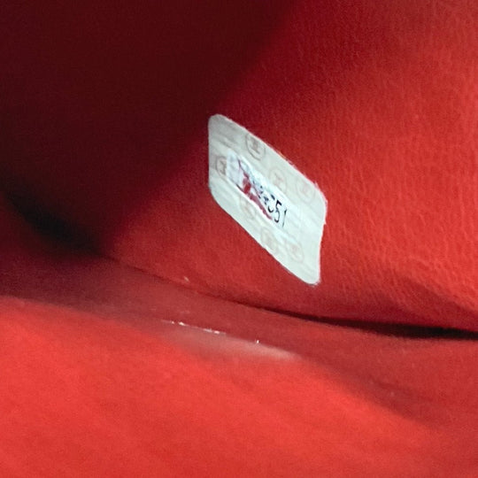 CHANEL Shoulder Bag lambskin Red CCCOCO Mark Turnlock outside flap Women Used Authentic