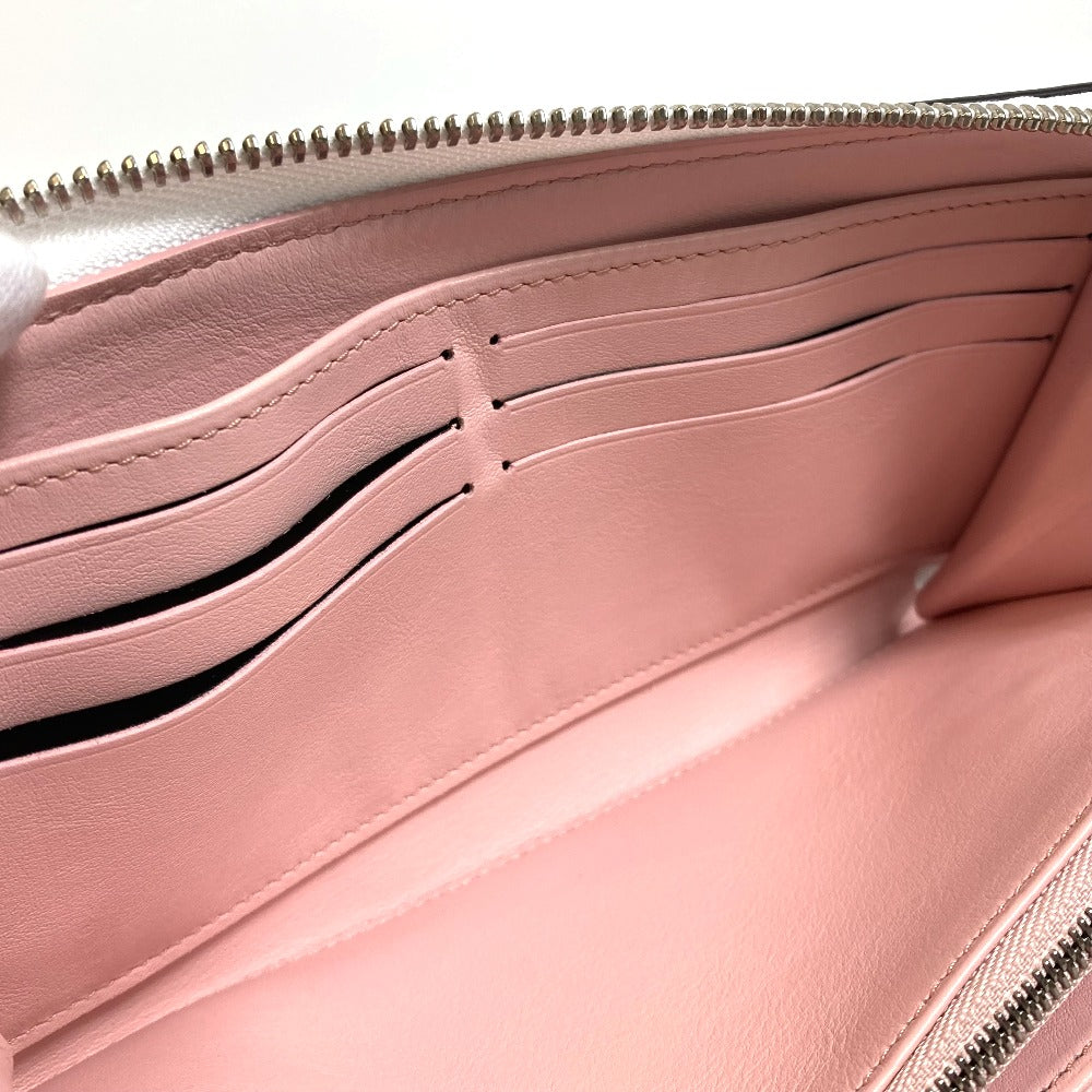 LOUIS VUITTON Long Wallet Purse M80490 monogram mahina leather Pink x White monogram mahina gradation Zippy wallet Women Used Authentic