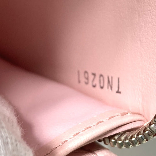 LOUIS VUITTON Long Wallet Purse M80490 monogram mahina leather Pink x White monogram mahina gradation Zippy wallet Women Used Authentic