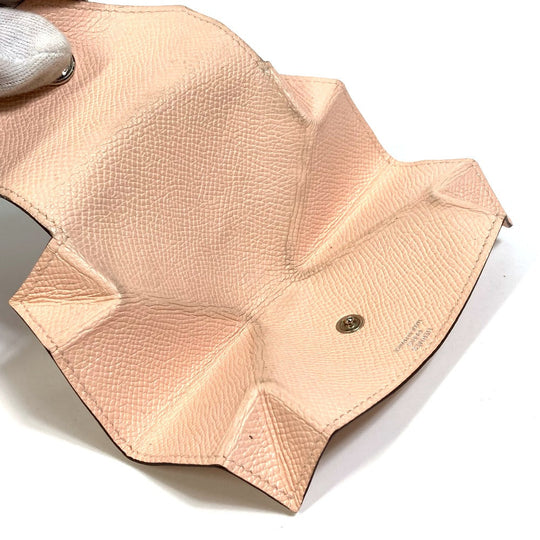 HERMES Coin case Epsom pink Revan Cattle Women Used Authentic