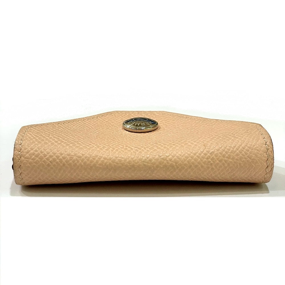 HERMES Coin case Epsom pink Revan Cattle Women Used Authentic