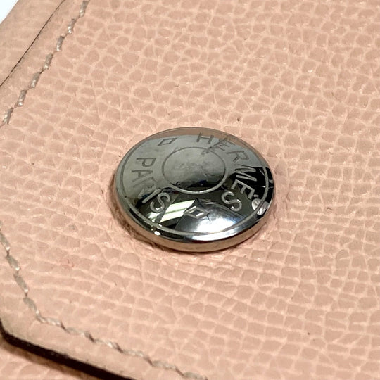 HERMES Coin case Epsom pink Revan Cattle Women Used Authentic