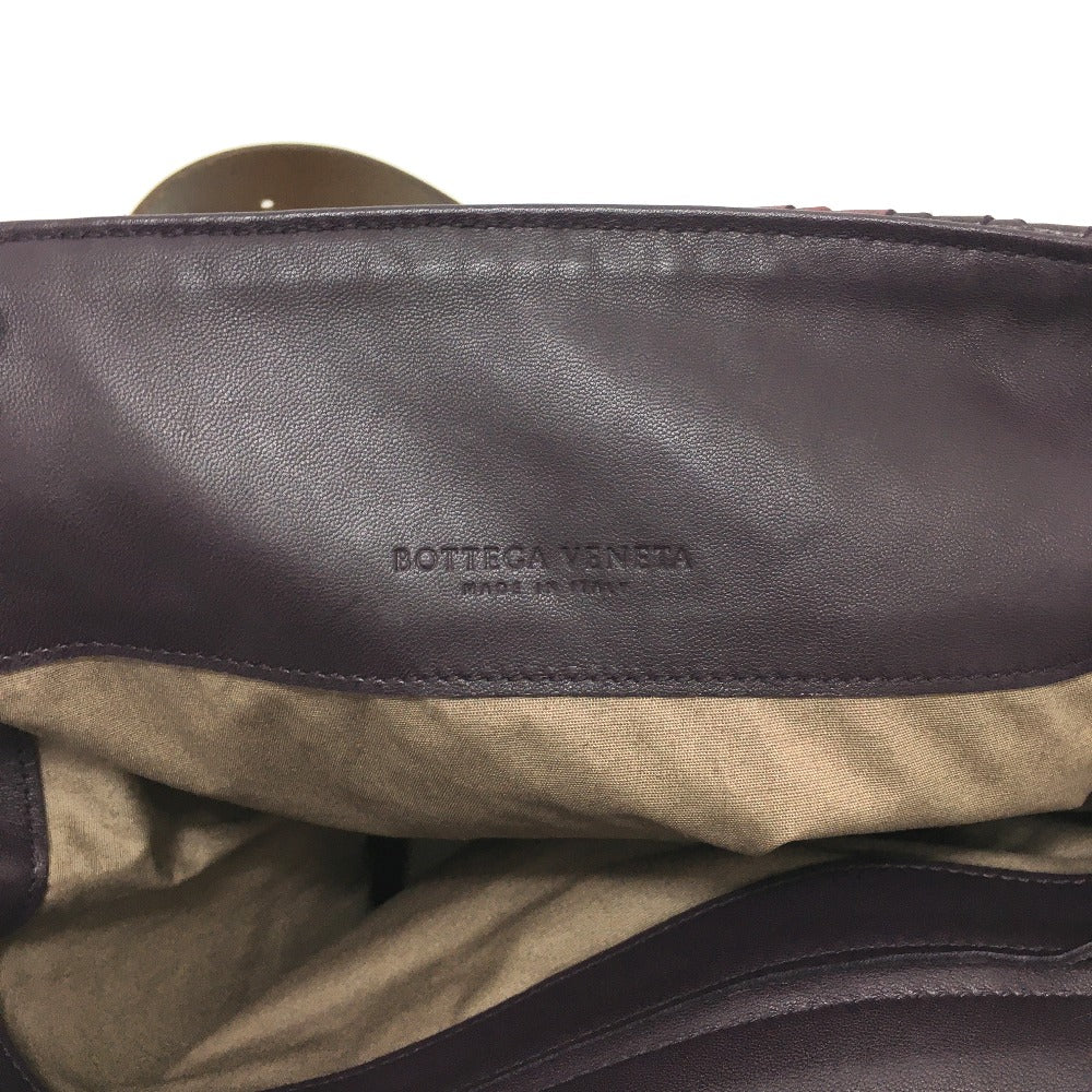 BOTTEGAVENETA Shoulder Bag 161314 leather Brown INTRECCIATO Messenger mens Used Authentic