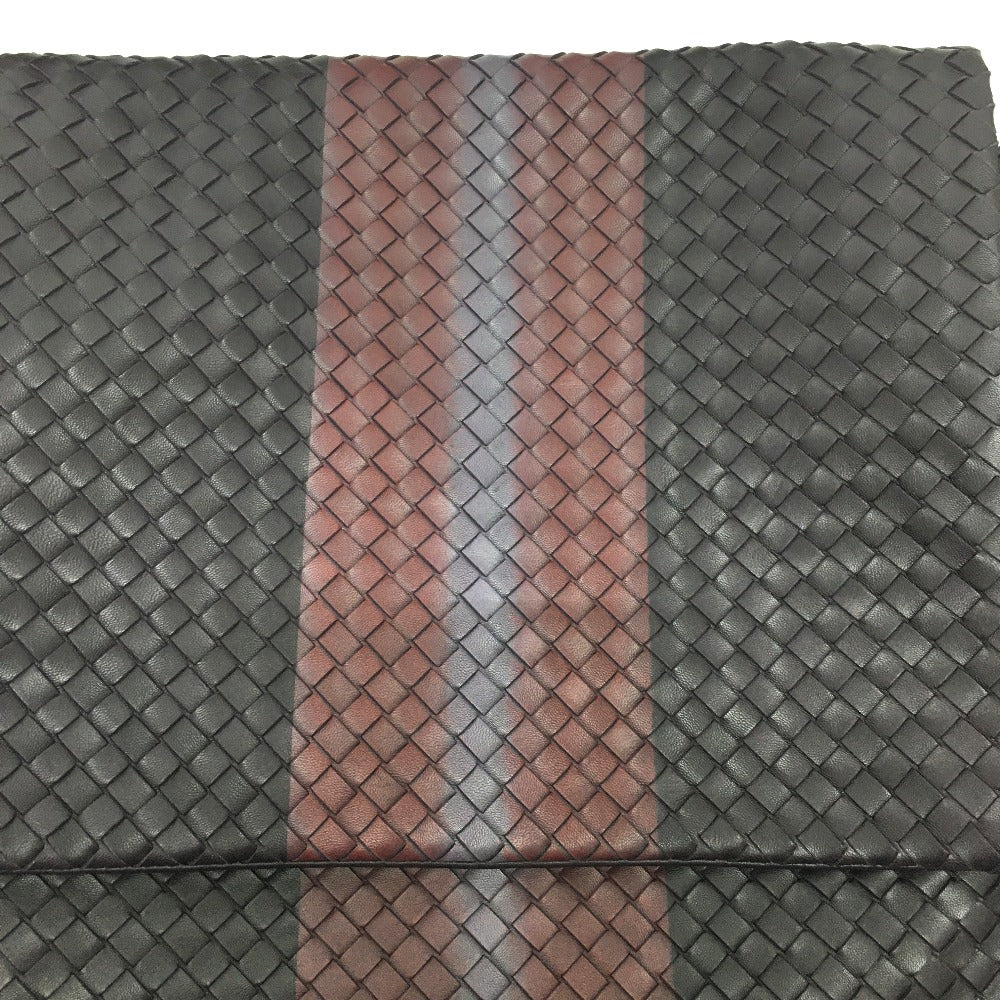 BOTTEGAVENETA Shoulder Bag 161314 leather Brown INTRECCIATO Messenger mens Used Authentic