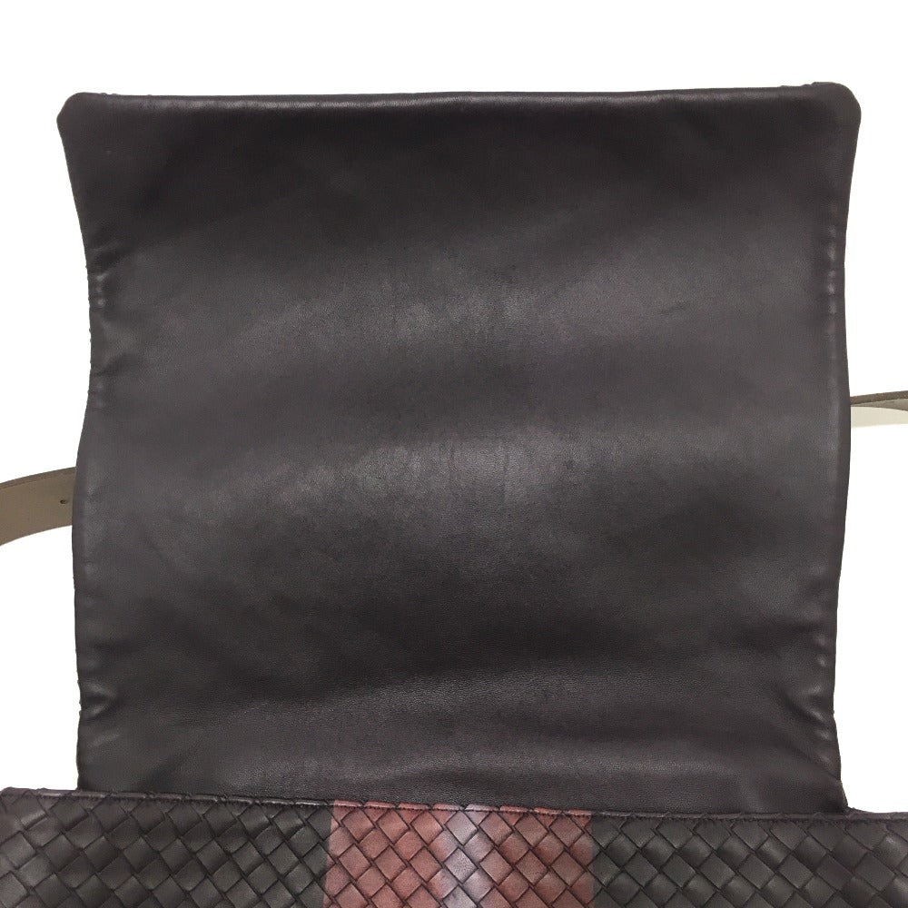 BOTTEGAVENETA Shoulder Bag 161314 leather Brown INTRECCIATO Messenger mens Used Authentic