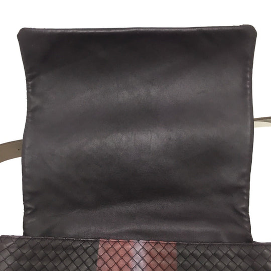 BOTTEGAVENETA Shoulder Bag 161314 leather Brown INTRECCIATO Messenger mens Used Authentic