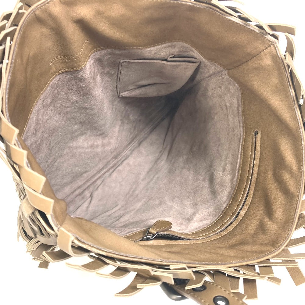 BOTTEGAVENETA Tote Bag 239898 leather beige INTRECCIATO mens Used Authentic