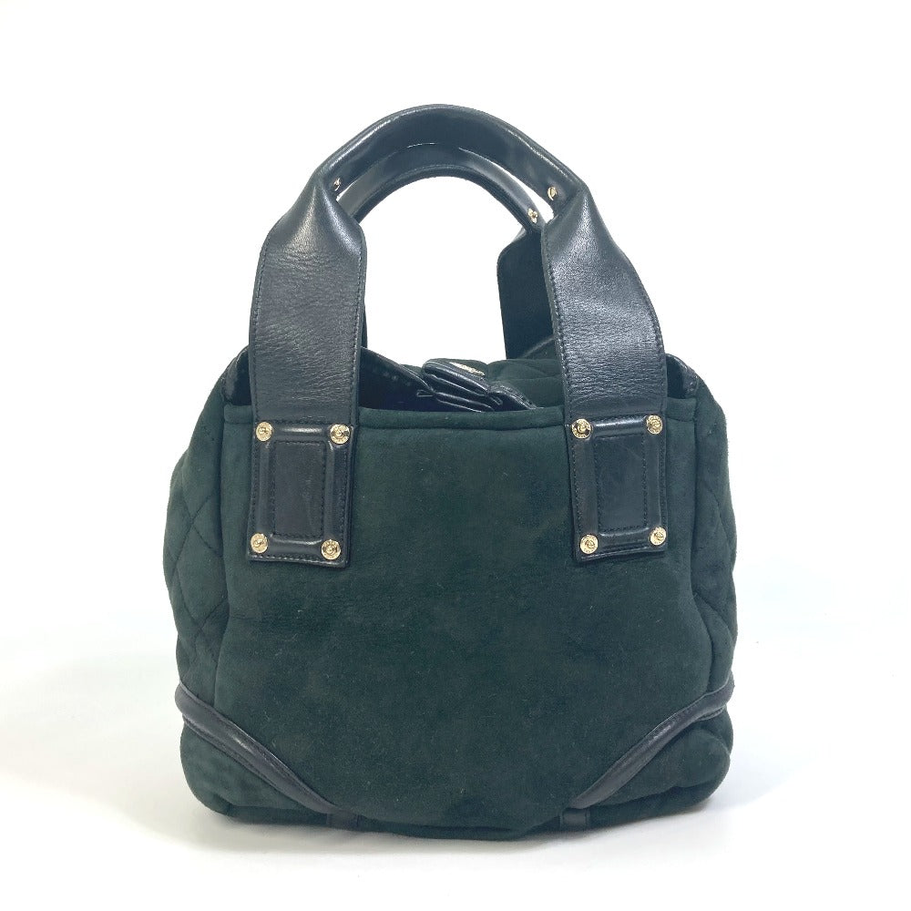 CHANEL Tote Bag Mouton, Leather black CC COCO Mark Cocoko Koon Small Women Used Authentic
