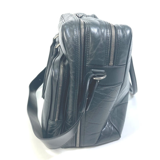 HUNTING WORLD Boston Duffel bag leather black Bag 2WAY mens Used Authentic