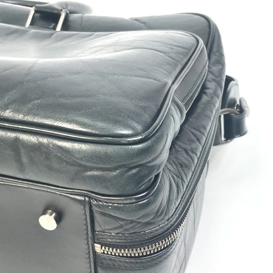 HUNTING WORLD Boston Duffel bag leather black Bag 2WAY mens Used Authentic