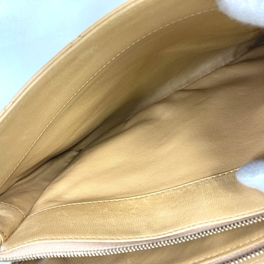 CHANEL Handbag Calfskin beige Matrasse Tote Bag Women Used Authentic