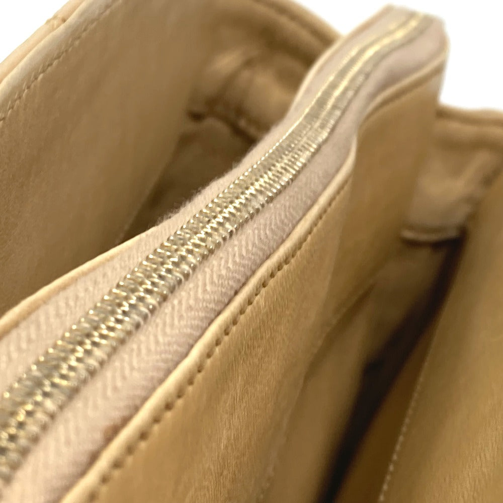 CHANEL Handbag Calfskin beige Matrasse Tote Bag Women Used Authentic