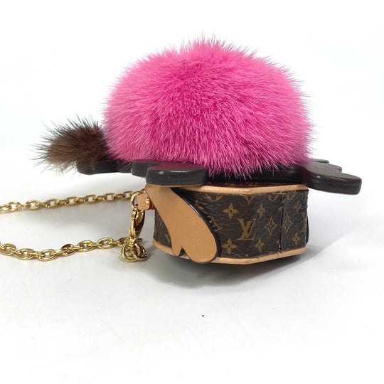 LOUIS VUITTON Necklace M00358 Monogram canvas Brown Monogram Body Chain Monkey