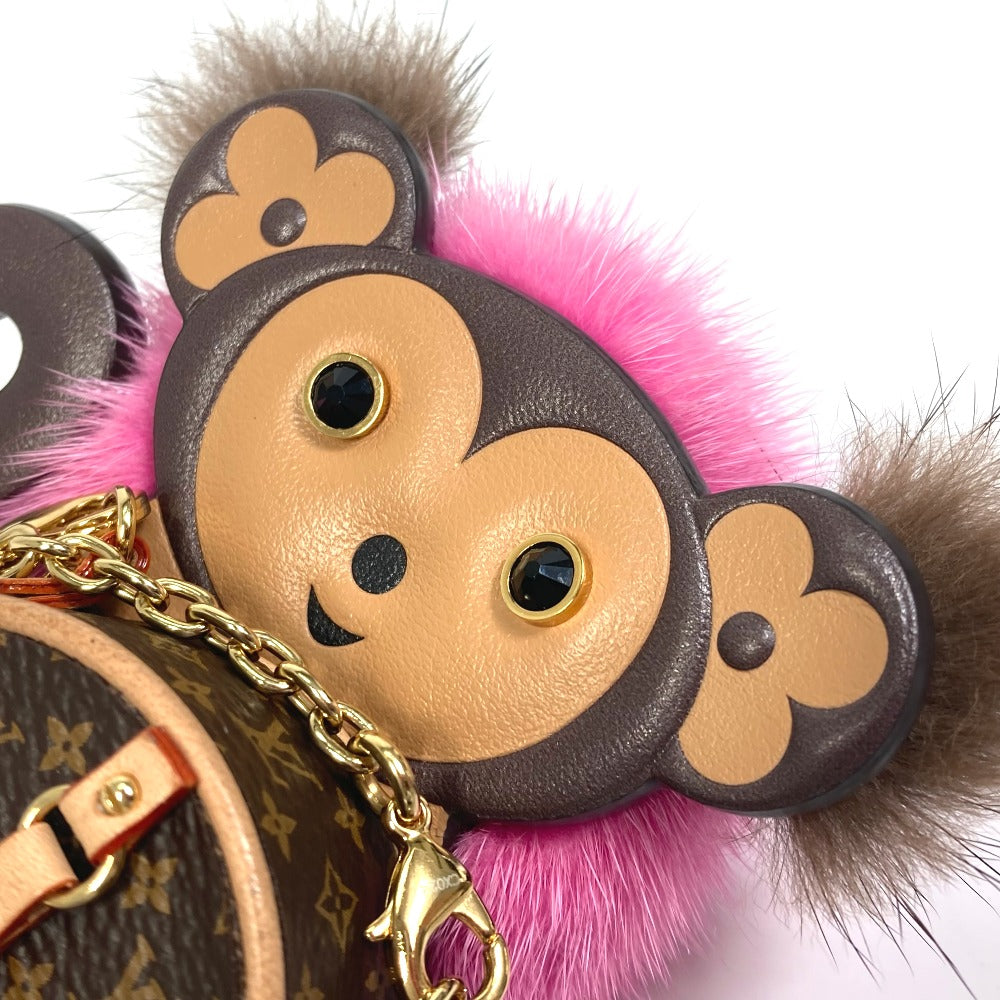 LOUIS VUITTON Necklace M00358 Monogram canvas Brown Monogram Body Chain Monkey