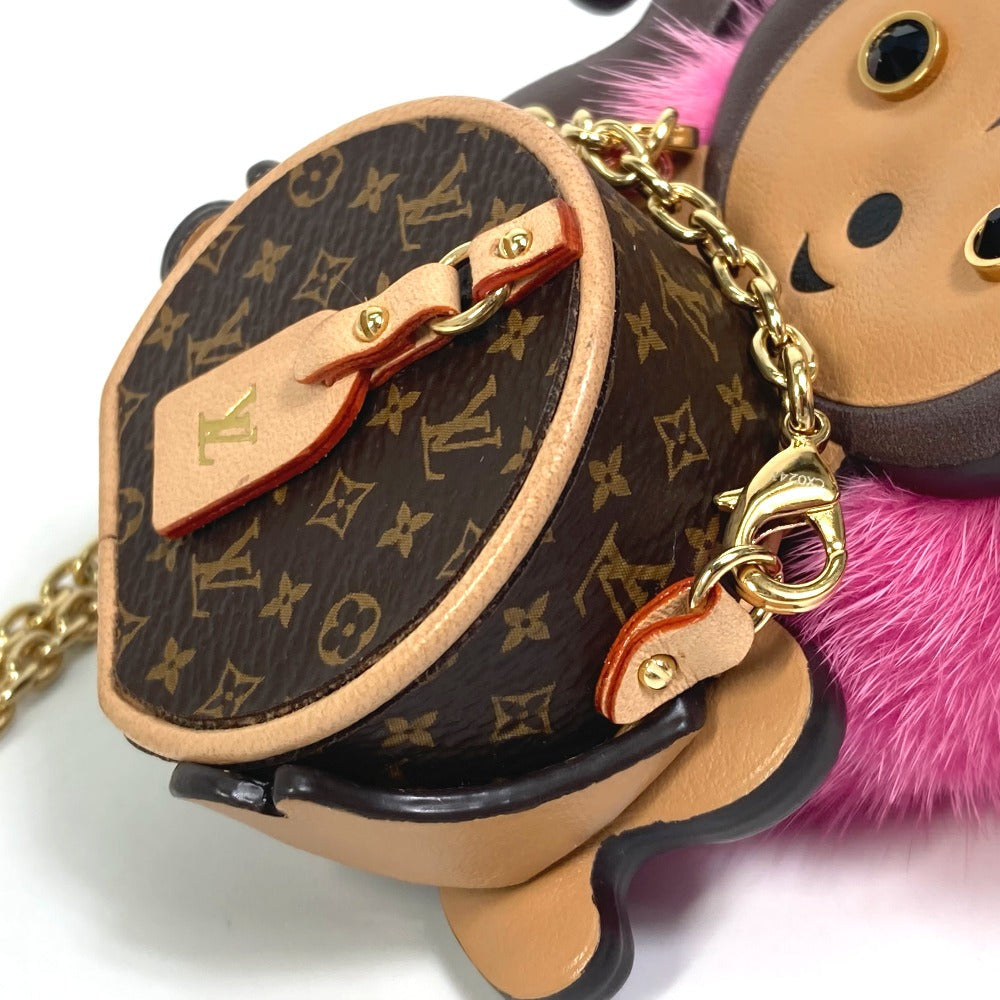 LOUIS VUITTON Necklace M00358 Monogram canvas Brown Monogram Body Chain Monkey