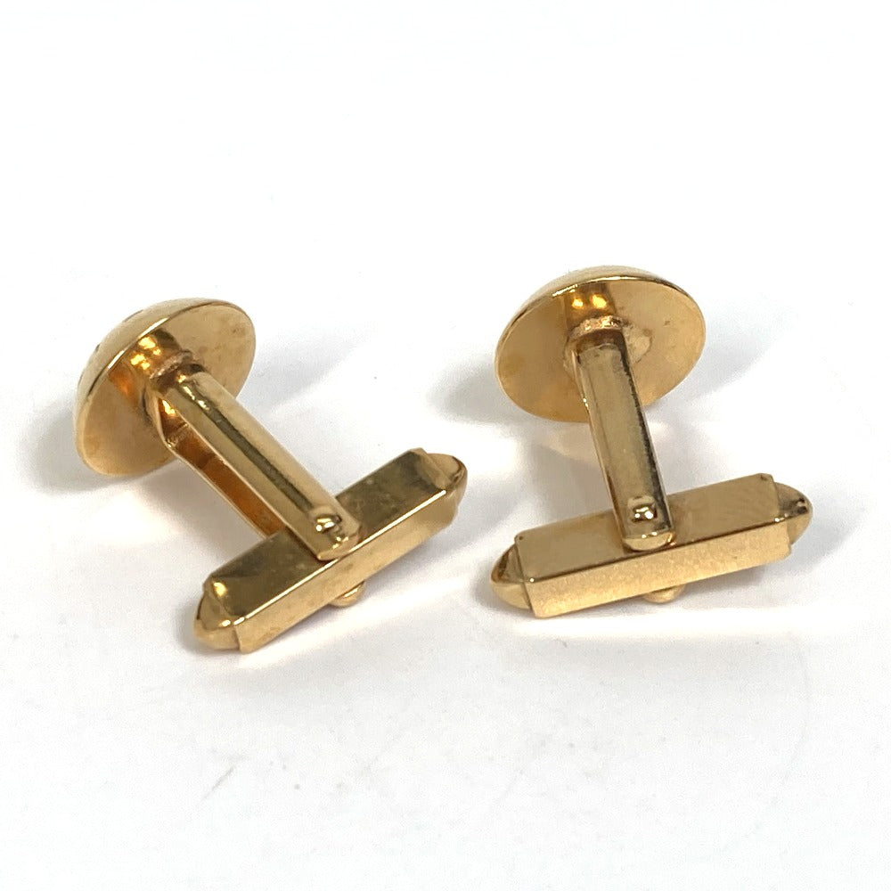LOUIS VUITTON cuffs M30974 Gold Plated gold Monogram flower Buton de Manchette mens Used Authentic