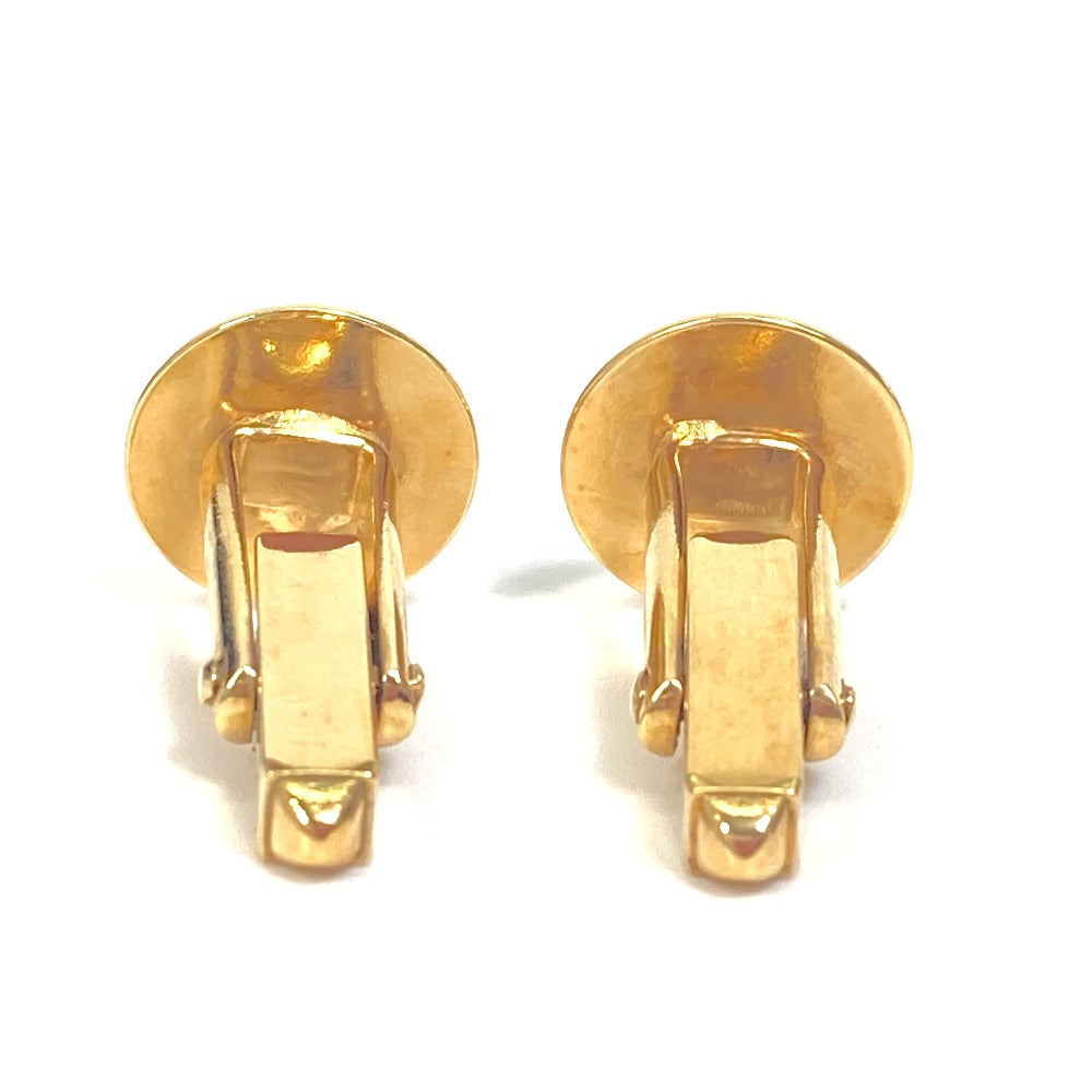 LOUIS VUITTON cuffs M30974 Gold Plated gold Monogram flower Buton de Manchette mens Used Authentic