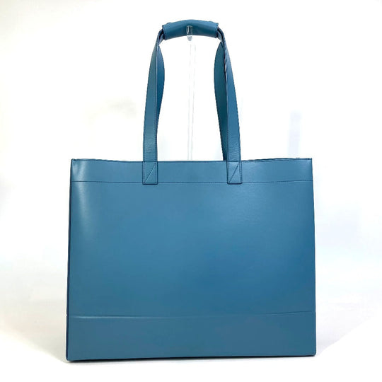 Dior Tote Bag leather blue logo Shawn Stussy collaboration mens Used Authentic