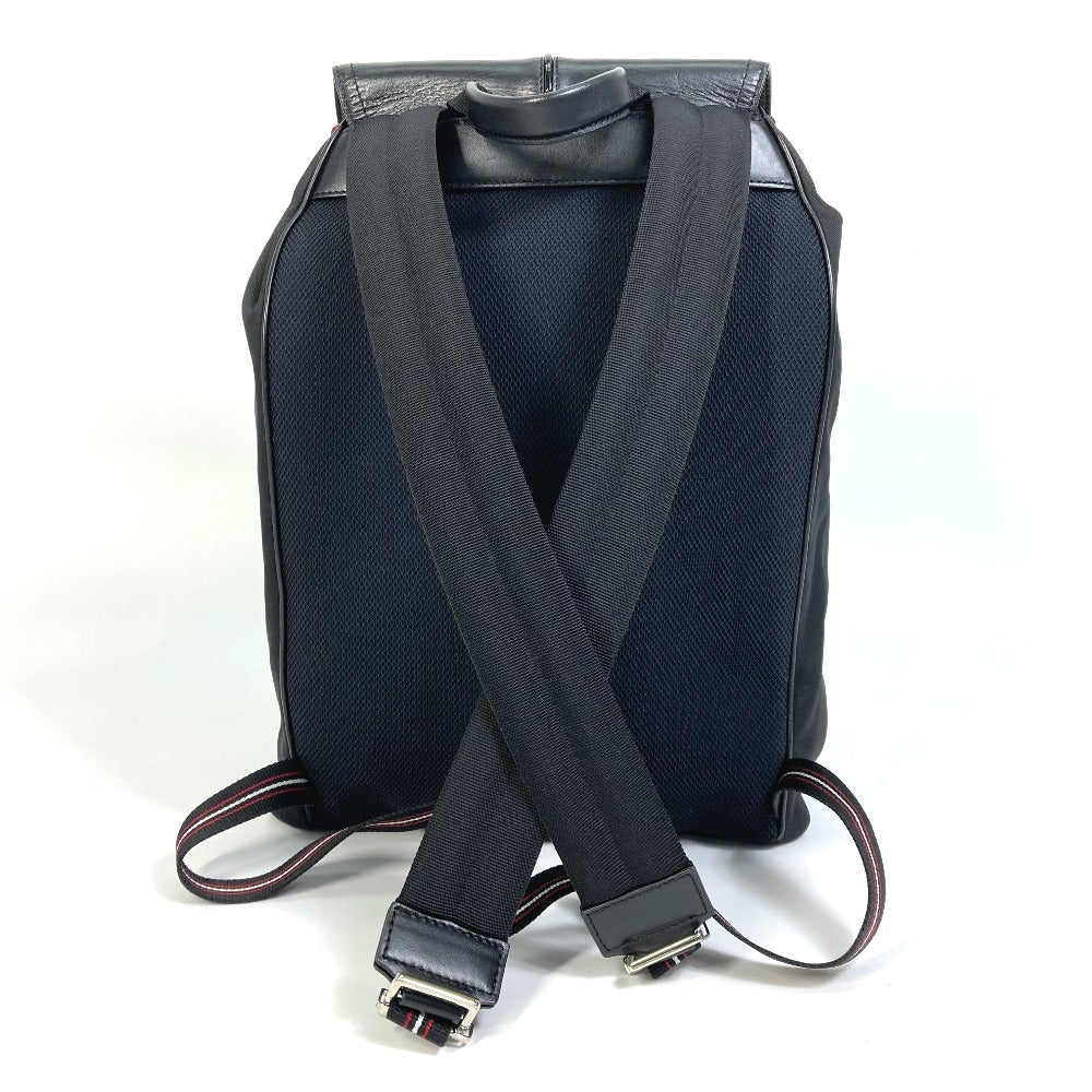 DIOR HOMME Backpack 1MOBA062 Canvas / leather black BEE MOTION mens Used Authentic