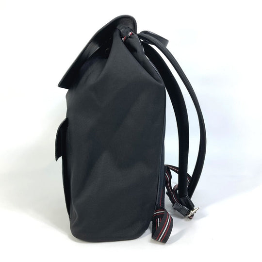 DIOR HOMME Backpack 1MOBA062 Canvas / leather black BEE MOTION mens Used Authentic