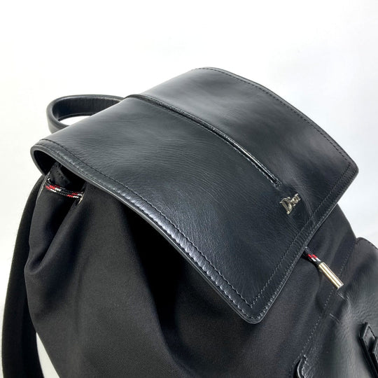 DIOR HOMME Backpack 1MOBA062 Canvas / leather black BEE MOTION mens Used Authentic