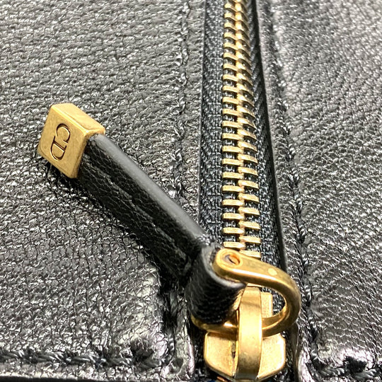 Christian Dior Tote Bag leather black DIORANGELS Shoulder Bag Shoulder Bag unisex(Unisex) Used Authentic
