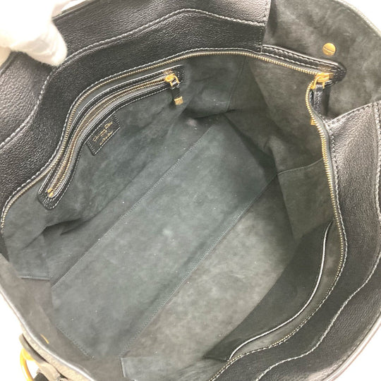 Christian Dior Tote Bag leather black DIORANGELS Shoulder Bag Shoulder Bag unisex(Unisex) Used Authentic