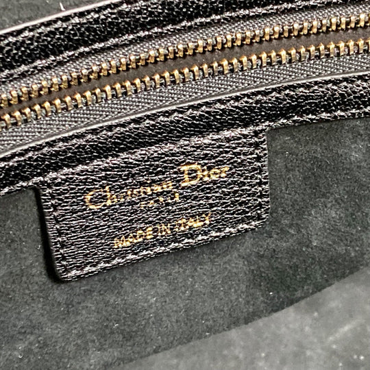 Christian Dior Tote Bag leather black DIORANGELS Shoulder Bag Shoulder Bag unisex(Unisex) Used Authentic