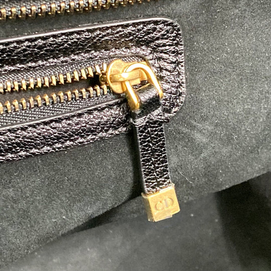 Christian Dior Tote Bag leather black DIORANGELS Shoulder Bag Shoulder Bag unisex(Unisex) Used Authentic