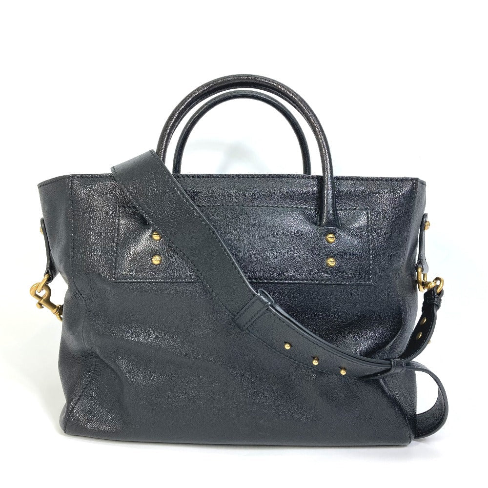 Christian Dior Tote Bag leather black DIORANGELS Shoulder Bag Shoulder Bag unisex(Unisex) Used Authentic