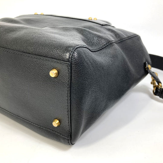 Christian Dior Tote Bag leather black DIORANGELS Shoulder Bag Shoulder Bag unisex(Unisex) Used Authentic