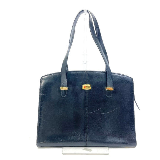 BALLY Tote Bag leather black Women(Unisex) Used Authentic