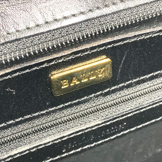 BALLY Tote Bag leather black Women(Unisex) Used Authentic