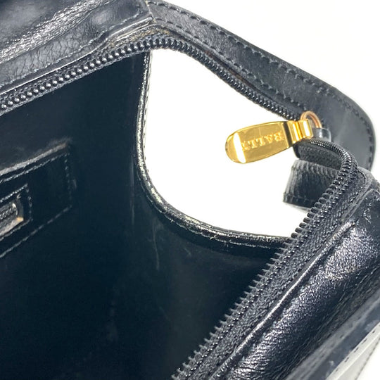 BALLY Tote Bag leather black Women(Unisex) Used Authentic