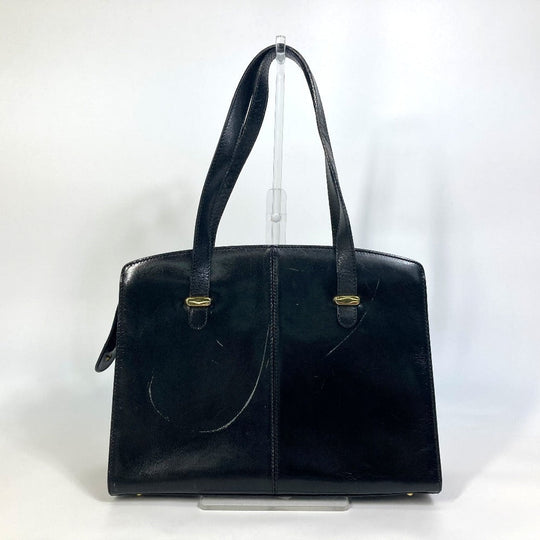 BALLY Tote Bag leather black Women(Unisex) Used Authentic