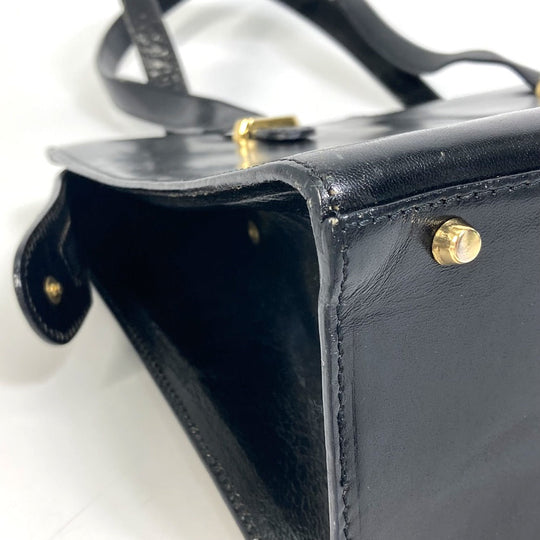 BALLY Tote Bag leather black Women(Unisex) Used Authentic