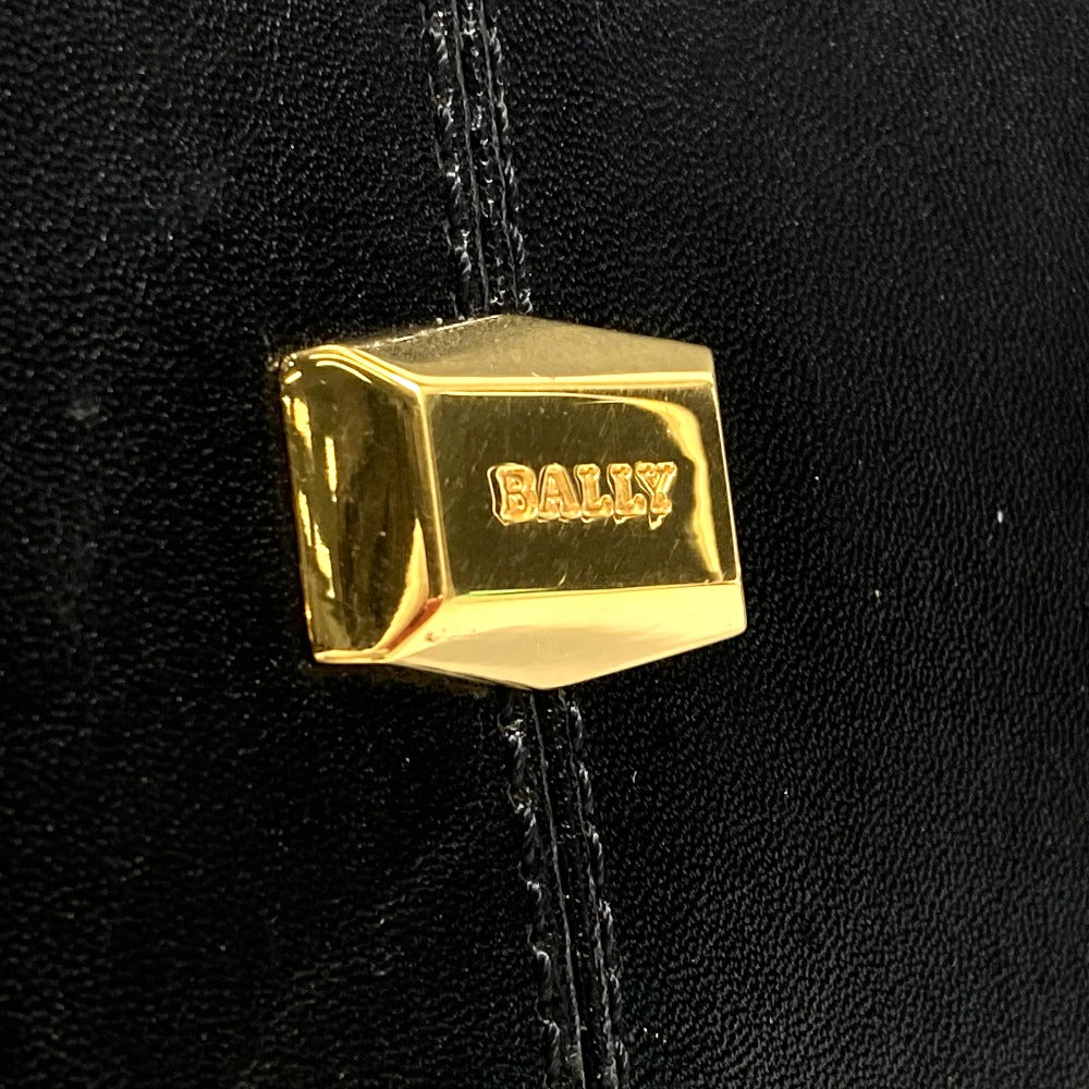 BALLY Tote Bag leather black Women(Unisex) Used Authentic